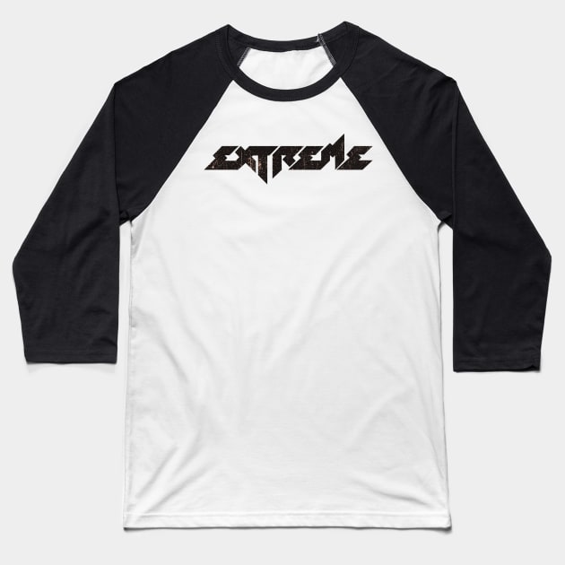 Extreme Band Vintage Baseball T-Shirt by Glitch LineArt